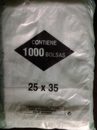 Ref: 03104  - bolsa BLOC OPACA de 25x35+3 -  pack de 1000 uds.