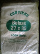 Ref: 03106 - bolsa BLOC OPACA de 27x35+3 - 7 pack de 1000 uds.