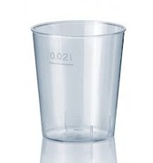 Ref: 11010 vaso chupito "NUEVO" de 2 CL en ps - pack de 40 uds.