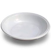 Ref: 12002 plato hondo blanco de 205mm -  pack de 100 uds.