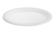 Ref: 12013 plato ovalado de 160x220 Blanco - pack de 50 uds.