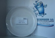 Ref: 12025 plato llano blanco 220mm - pack de 25 uds.