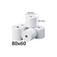 Ref: 16205 Pack  Rollo papel termico de 80x60 40 mts ( 8 rollos)
