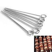 Ref: PALP37005  Pack palillos pincho de ACERO 25 cm ( Pack  500 uds)