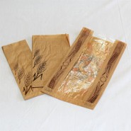 Ref:  BPKCV14525 Caja bolsa papel kraf de 14+5x25- "CON VENTANA MICROPERFORADA"