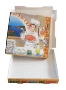 Ref: 22101 Paquete Caja de pizza microcanal 240x240x30 mm (100 uds)